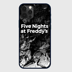 Чехол для iPhone 12 Pro FNAF black graphite, цвет: 3D-черный