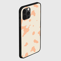 Чехол для iPhone 12 Pro Бежевый пятнистый паттерн, цвет: 3D-черный — фото 2