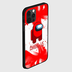 Чехол для iPhone 12 Pro Амонг ас красный огонь, цвет: 3D-черный — фото 2