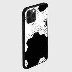 Чехол для iPhone 12 Pro Juventus hexagon black sport, цвет: 3D-черный — фото 2