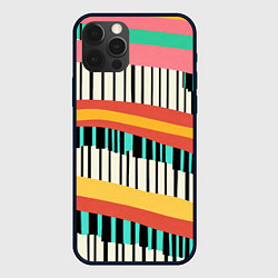 Чехол для iPhone 12 Pro Пиянино, цвет: 3D-черный
