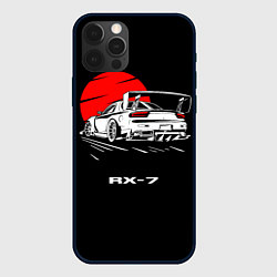 Чехол для iPhone 12 Pro Mazda RX-7, цвет: 3D-черный