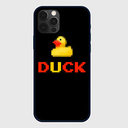 Чехол iPhone 12 Pro Пиксельная уточка