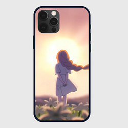 Чехол для iPhone 12 Pro Фламме в детстве, цвет: 3D-черный