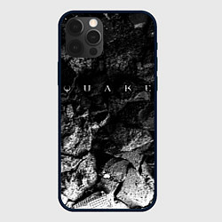 Чехол для iPhone 12 Pro Quake black graphite, цвет: 3D-черный