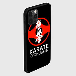 Чехол для iPhone 12 Pro Карате кёкусинкай - эмблема, цвет: 3D-черный — фото 2