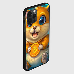 Чехол для iPhone 12 Pro Хомячок с криптой, цвет: 3D-черный — фото 2