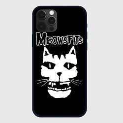 Чехол для iPhone 12 Pro Misfits - Meowsfits, цвет: 3D-черный