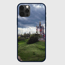 Чехол для iPhone 12 Pro Торопец Корсунско-Богородский собор, цвет: 3D-черный