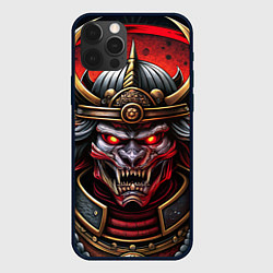 Чехол для iPhone 12 Pro Самурай нечеловек свирепый, цвет: 3D-черный