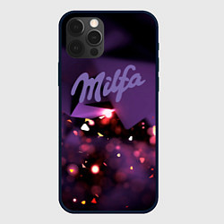 Чехол для iPhone 12 Pro Milfa logo, цвет: 3D-черный