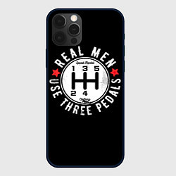 Чехол для iPhone 12 Pro Real man uses three pedals, цвет: 3D-черный