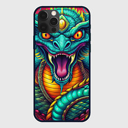 Чехол для iPhone 12 Pro Мифическая змея, цвет: 3D-черный