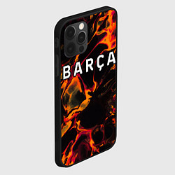 Чехол для iPhone 12 Pro Barcelona red lava, цвет: 3D-черный — фото 2