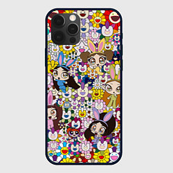 Чехол iPhone 12 Pro Right now NewJeans and Takashi Murakami