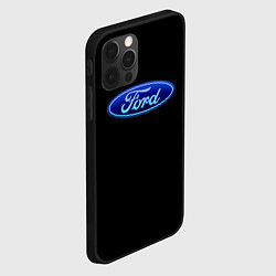 Чехол для iPhone 12 Pro Ford neon steel, цвет: 3D-черный — фото 2