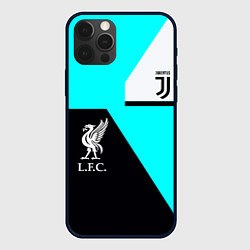 Чехол iPhone 12 Pro Juventus x Liverpool geometry