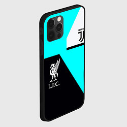 Чехол для iPhone 12 Pro Juventus x Liverpool geometry, цвет: 3D-черный — фото 2