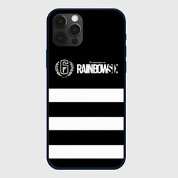 Чехол iPhone 12 Pro Rainbow six geometry line