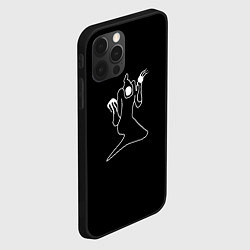 Чехол для iPhone 12 Pro Kizaru white logo, цвет: 3D-черный — фото 2