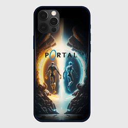 Чехол для iPhone 12 Pro Люди в портале, цвет: 3D-черный
