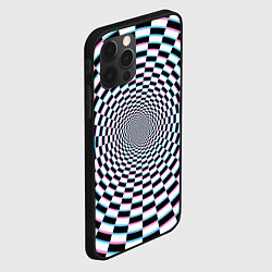 Чехол для iPhone 12 Pro Оптическая иллюзия с погружением, цвет: 3D-черный — фото 2