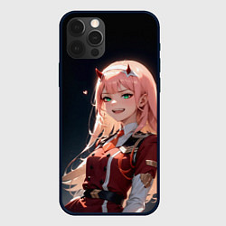 Чехол для iPhone 12 Pro Милый во франксе - zero two, цвет: 3D-черный