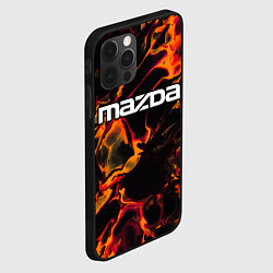 Чехол для iPhone 12 Pro Mazda red lava, цвет: 3D-черный — фото 2