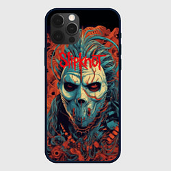 Чехол для iPhone 12 Pro Slipknot в маске, цвет: 3D-черный