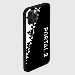 Чехол для iPhone 12 Pro Portal geometry steel, цвет: 3D-черный — фото 2