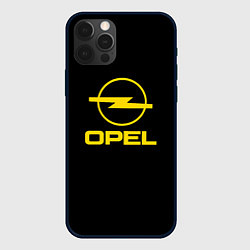 Чехол для iPhone 12 Pro Opel yellow, цвет: 3D-черный