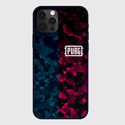 Чехол для iPhone 12 Pro PUBG camo texture, цвет: 3D-черный