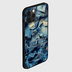 Чехол для iPhone 12 Pro Denim rags - fashion trend, цвет: 3D-черный — фото 2