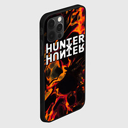 Чехол для iPhone 12 Pro Hunter x Hunter red lava, цвет: 3D-черный — фото 2