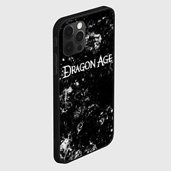 Чехол для iPhone 12 Pro Dragon Age black ice, цвет: 3D-черный — фото 2