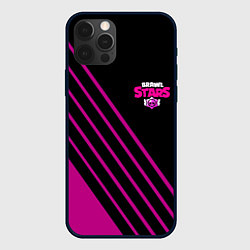 Чехол iPhone 12 Pro Brawl stars neon line