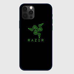 Чехол для iPhone 12 Pro Razer logo brend, цвет: 3D-черный