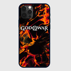 Чехол iPhone 12 Pro God of War red lava