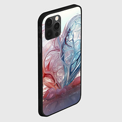 Чехол для iPhone 12 Pro Сердце - плазменная текстура, цвет: 3D-черный — фото 2