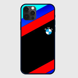 Чехол для iPhone 12 Pro BMW line sport, цвет: 3D-черный