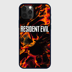 Чехол iPhone 12 Pro Resident Evil red lava