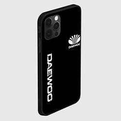 Чехол для iPhone 12 Pro Daewoo logo white, цвет: 3D-черный — фото 2