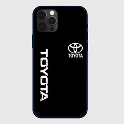 Чехол iPhone 12 Pro Toyota logo white steel