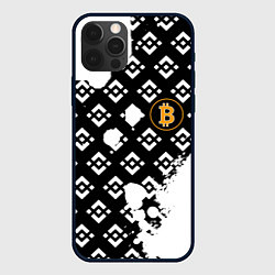 Чехол iPhone 12 Pro Bitcoin pattern binance