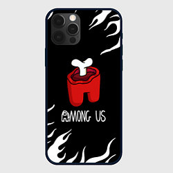 Чехол iPhone 12 Pro Among us fire game