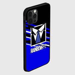 Чехол для iPhone 12 Pro Rainbow six geometry steel, цвет: 3D-черный — фото 2