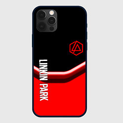 Чехол для iPhone 12 Pro Linkin park geometry line steel, цвет: 3D-черный