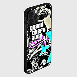 Чехол для iPhone 12 Pro GTA vice city grafiti, цвет: 3D-черный — фото 2