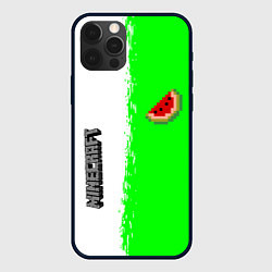 Чехол iPhone 12 Pro Minecraft colors green game