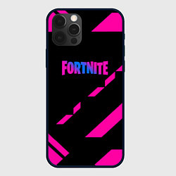 Чехол iPhone 12 Pro Fortnite geometry pink